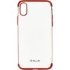 Tellur Cover Silicone Electroplated for iPhone X/XS red