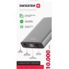 Swissten Aluminium Power Banka Ārējās Uzlādes Baterija 2xUSB / USB-C / Micro USB / 20W / 10000 mAh