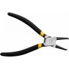 Bent Interior Circlip Pliers 7" Deli Tools EDL0343 (black)