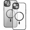 Baseus Frame Transparent Magnetic Case and Tempered Glass set for iPhone 14 Plus (black)