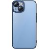 Baseus Glitter Transparent Case and Tempered Glass set for iPhone 14 Plus (blue)