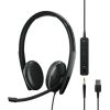 EPOS SENNHEISER ADAPT 165T USB II WITH USB-A, 3.5MM JACK WIRED DOUBLE-SIDED INLINE CALL CONTROL MS