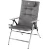 Coleman 5 Position Padded Recliner Chair 2000038333, kempinga atpūtas krēsls (grey/silver)