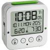 TFA Digital radio alarm clock with temperature BINGO (silver/green)