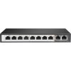 Extralink PERSES | Switch PoE | 8x Gigabit PoE/PoE+, 2x RJ45 Uplink Gigabit, 96W