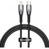 USB-C cable for Lightning Baseus Glimmer Series, 20W, 1m (Black)