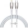 USB-C cable for Lightning Baseus Glimmer Series, 20W, 1m (White)