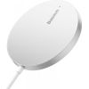 Baseus Simple Mini3 Magnetic Wireless Charger 15W (Silver)