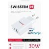 Swissten GaN Tīkla Lādētājs PD 30W USB-C / USB