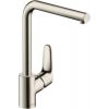Hansgrohe Focus 280 virtuves maisītājs, nerūsējošs tērauds