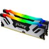 Kingston DDR5 32GB 6000 - CL - 32 - Dual-Kit - DIMM - KF560C32RSAK2-32, fury renegade RGB, black/silver
