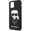 Karl Lagerfeld KLHCP12SSLKHBK Head Cover Aizsargapvalks Apple iPhone 12 Mini Melns