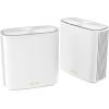 Asus AX5400 Dual-Band Mesh WiFi 6 System ZenWiFi XD6S (2-Pack) 802.11ax, 574+4804 Mbit/s, 10/100/1000 Mbit/s, Ethernet LAN (RJ-45) ports 4, MU-MiMO Yes, No mobile broadband, Antenna type Internal, White