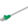 Goobay CAT 5e Crossover-patch cable, U/UTP 68864 5 m, Grey, green