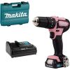 Makita cordless impact drill HP333DSAP, 12V (pink/black, Li-ion battery 2.0Ah, case)