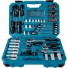 Makita Tool set E-08458, 1/2, 1/4 and 3/8 (blue, 87 pieces, with 2 reversible ratchets)