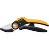 Fiskars PowerLever Plus anvil secateurs P741 (black/orange)