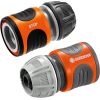 GARDENA Hose Connector Set 13mm (1/2), 15mm (5/8), (grey/orange)