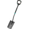 GARDENA ErgoLine telescopic spade (grey / turquoise, 106cm - 126cm)