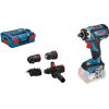 Bosch cordless drill GSR 18V-60 FC Professional + GFA18-E / M / W / H (blue / black, L-BOXX, without battery and charger)