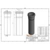 Ostendorf HTsafe kanalizācijas caurule ar uzmavu DN50 x 2000mm