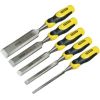 Stanley wood chisel set Dynagrip, 5 part (yellow / black)