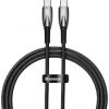 USB-C cable for USB-C Baseus Glimmer Series, 100W, 1m (Black)