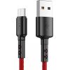 USB to Micro USB cable Vipfan X02, 3A, 1.8m (red)