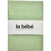 La Bebe™ Nursing La Bebe™ Cotton 60x120+12 cm  Art.145854 Green Kokvilnas satins palags ar gumiju