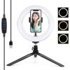 Puluz Tripod Mount with 20cm LED Ring Vlogging PKT3073B