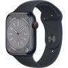 Apple Watch Series 8 Smartwatch (midnight, 45mm, Aluminium, Sport Band) MNK43FD/A