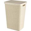 Curver NATURAL STYLE laundry basket 58L Cream