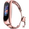 Fusion Metal Bracelet siksniņa pulkstenim Xiaomi Mi Band 3 / 4 / 5 / 6 rozā zeltaina