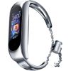 Fusion Metal Bracelet ремешок для часов Xiaomi Mi Band 3 / 4 / 5 / 6 серебряный