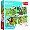 Hasbro TREFL DISNEY Комплект пазлов 4в1 Микки-Маус