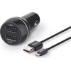 Philips DLP2357U/10 2xUSB Автомобильное зарядное устройство + Micro USB кабель 12V 3.1A