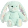 AURORA Rainbow Gingham Bunnies Плюшевый голубой заяц 18 см