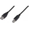 ASSMANN USB connection cable type A - B M/M 1.0m USB 2.0 suitable bl