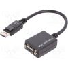 DIGITUS adapter cable displayPort VGA HD15 0.15m AWG28 2x shielded