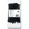 QOLTEC 52196 Zippers 3.6 150 100pcs nylon UV Black