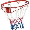 Basketbola gredzens 43cm ar tīklu Enero sarkans