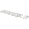 HP Wireless 650 Mouse Keyboard Combo - White - ENG / 4R016AA#ABB