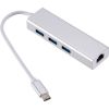 RoGer AD15642 USB-C Hubs - Sadalītājs 3 x USB 3.0 / RJ45