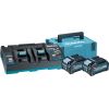 Piederumu komplekts Makita 191U00-8 (BL4040+DC40RB+MAKPAC); 40 V; 2x4,0 Ah akum.