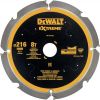 Griešanas disks šķiedru cementam DeWalt DT1473-QZ; 8T; 216x30 mm