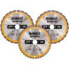 Griešanas disks kokam DeWalt DT1963; 250 mm; 2x24T; 1x48T; 3 gab.