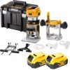 Frēze DeWalt DCW604P2-QW; 18 V; 2x5,0 Ah akum.