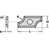 Ēveles asmeņi CMT 790.080.00; 24x12x1,5 mm; HWM; 1 gab.