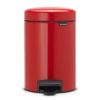 Brabantia atkritumu tvertne ar pedāli NewIcon, 3l, passion red