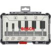 Bosch cutter set 6 pcs Straight 6mm shank - 2607017465